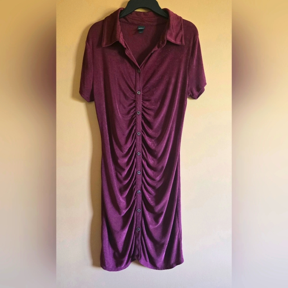 Wild Fable Button-down Dress PTP=16.5"